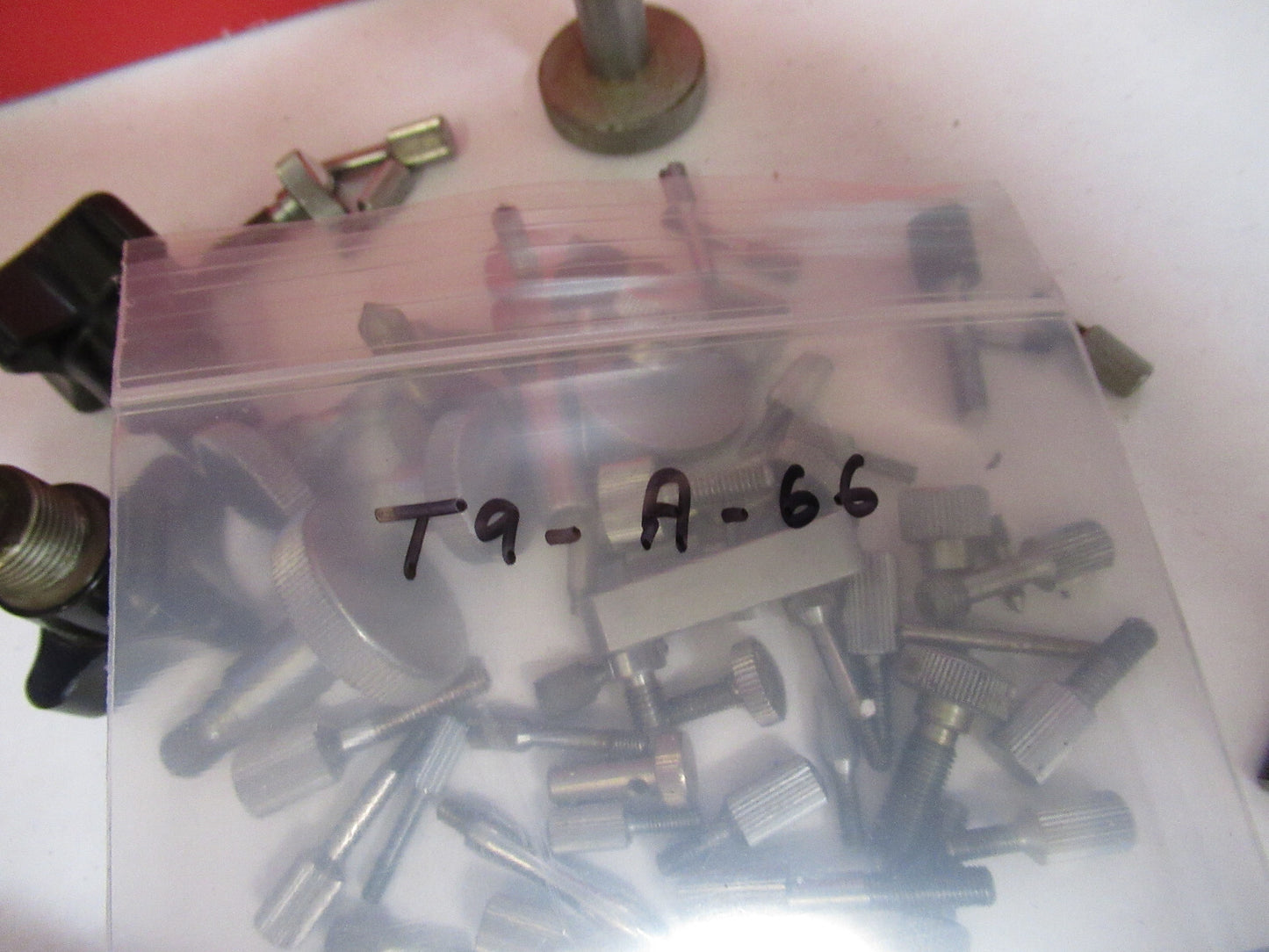 HUGE LOT ASSORTED SCREWS LEITZ BAUSCH ETC MICROSCOPE PART AS PICTURED T9-A-66