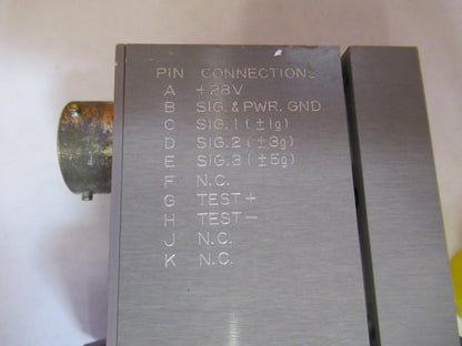 KISTLER VINTAGE SERVO ACCELEROMETER 303m125 vibration 5 g's AS PICTURED Y2-A-53
