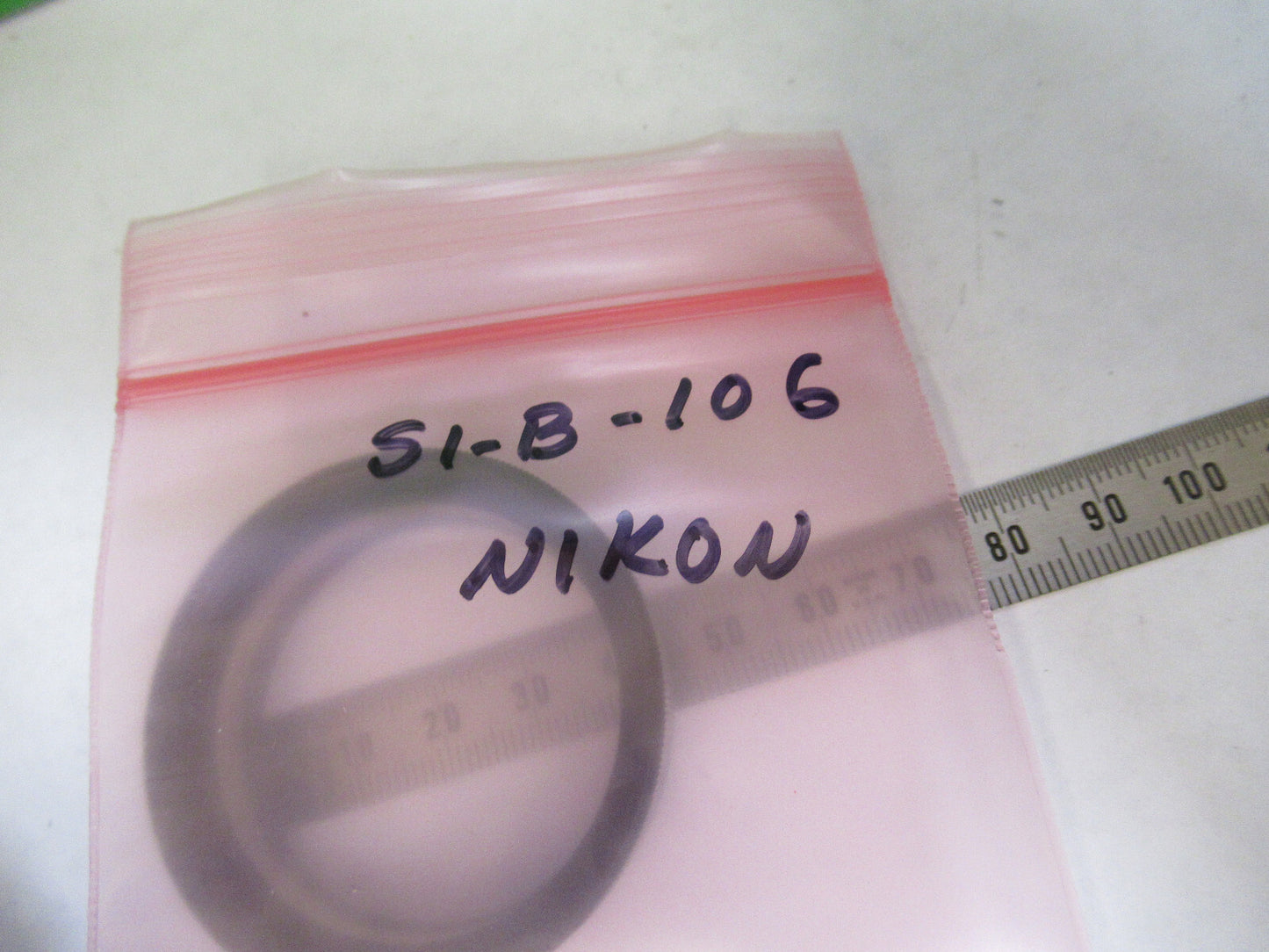 NIKON JAPAN OPTICS STEREO OBJECTIVE A.L.7 MICROSCOPE PART AS PICTURED S1-B-106