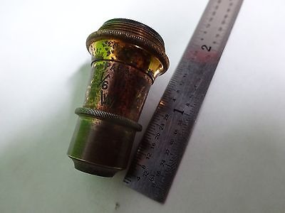 MIKROSKOPTEIL OBJEKTIV WATSON UK 1/6 VINTAGE OPTICS AS IS BIN#H7-A-15