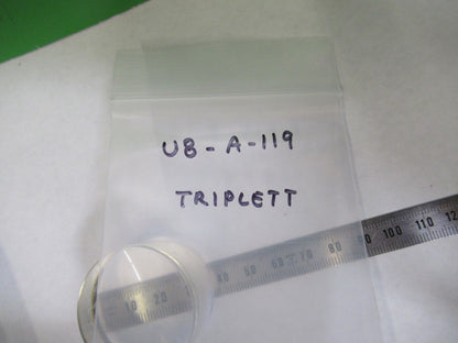 OPTICAL TRIPLET CONVEX THICK LENS OPTICS AS PICTURED U8-A-119