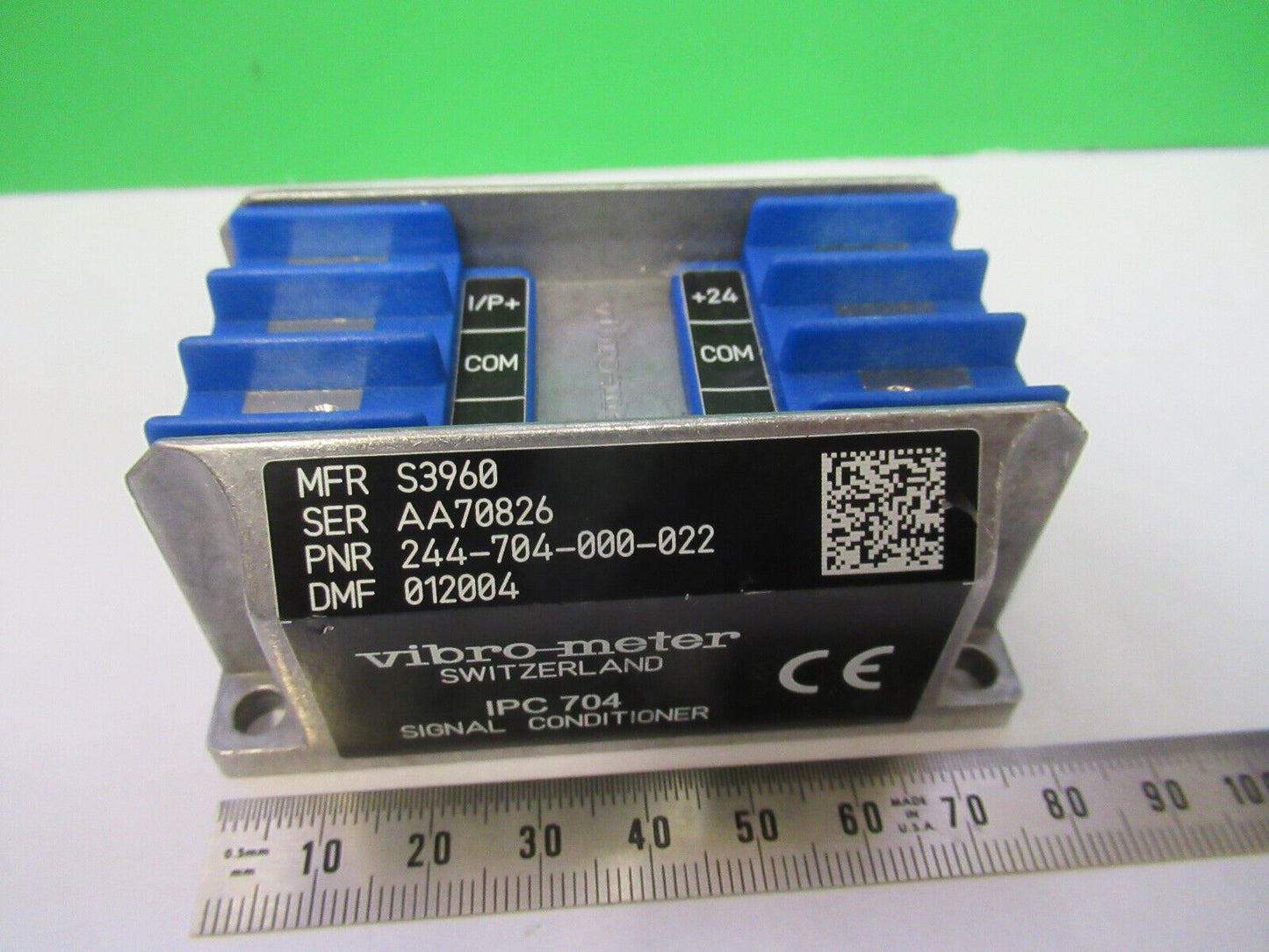 MEGGITT VIBRO-METER IPC704 244-704-000-022 AMP MODULE for ACCEL 5-B-18
