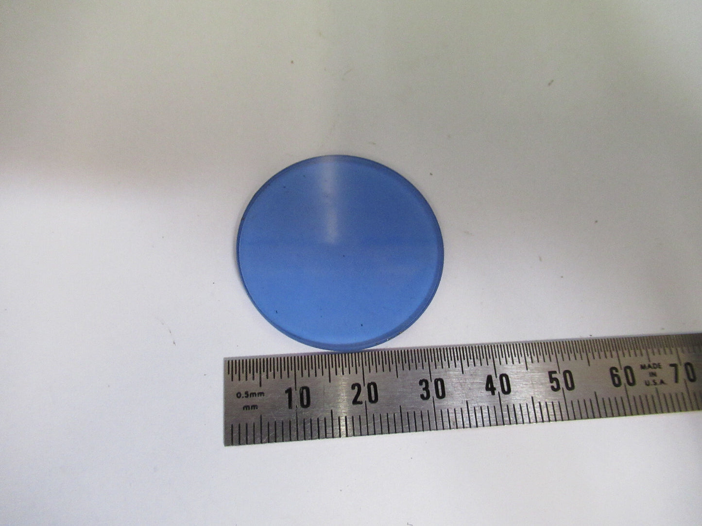 WILD HEERBRUGG SWISS BLUE FILTER GLASS MICROSCOPE PART AS PICTURED X5-A-64