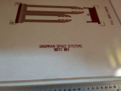 OPTICAL MASK GRUMMAN SPACE SYSTEMS GLASS SUBSTRATE LASER OPTICS AS IS #AR-06