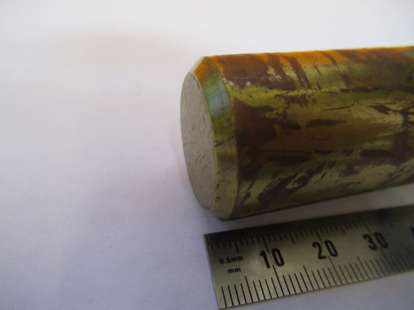 EMPTY BAUSCH LOMB BRASS OBJECTIVE CANISTER MICROSCOPE PART AS PICTURED Y1-A-38