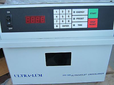 ULTRA LUM UV ULTRAVIOLET UVC-508 CLEANER FOR SEMICONDUCTORS OR CROSSLINKER PHARM