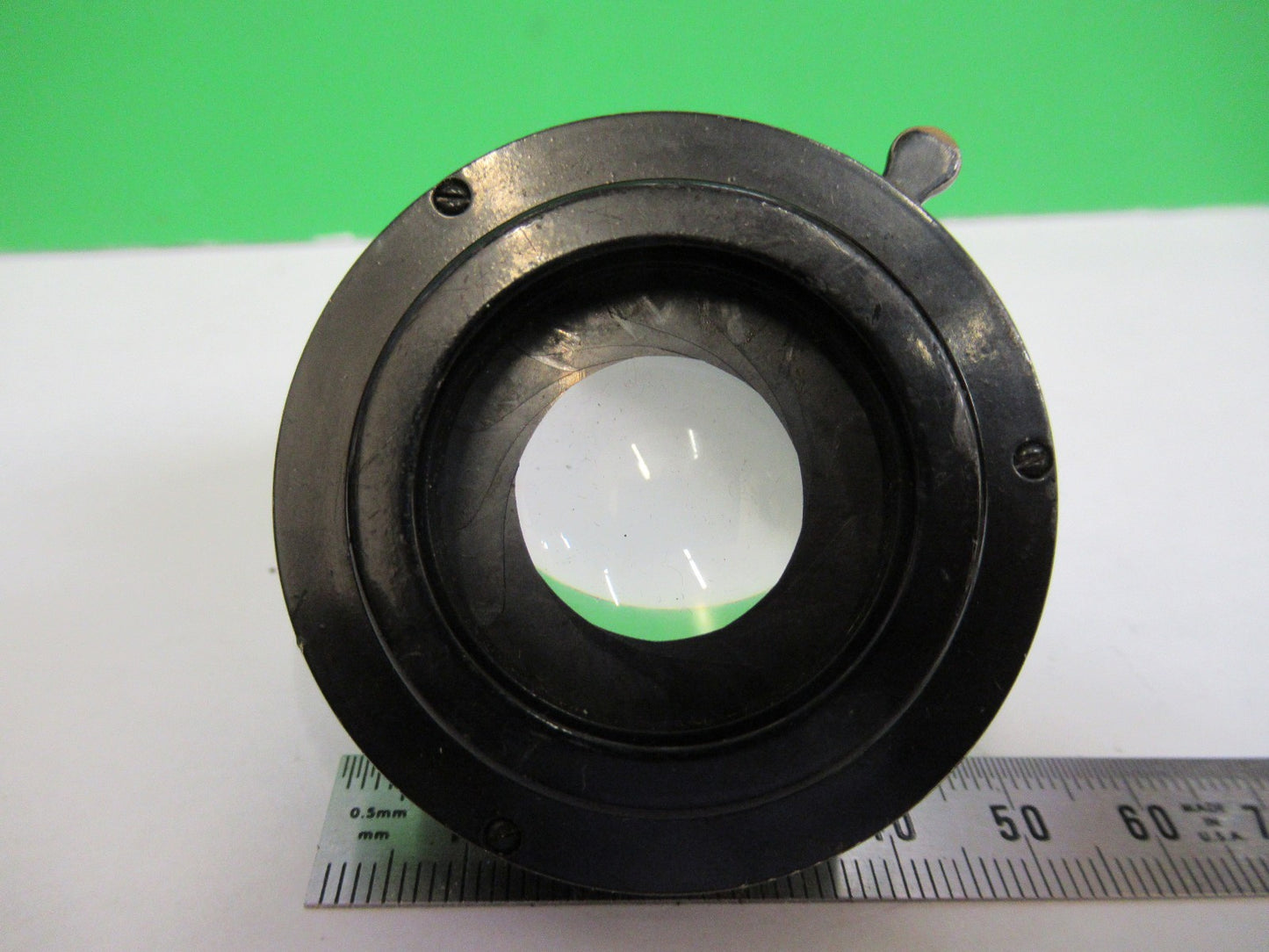 ANTIQUE BAUSCH LOMB CONDENSER + IRIS OPTICS MICROSCOPE PART AS PICTURED V1-A-15