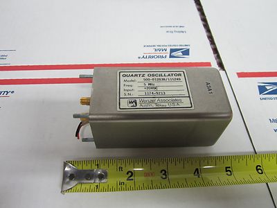 WENZEL LOW PHASE NOISE 5 MHz QUARTZ OSCILLATOR FREQUENCY STANDARD BIN#8C