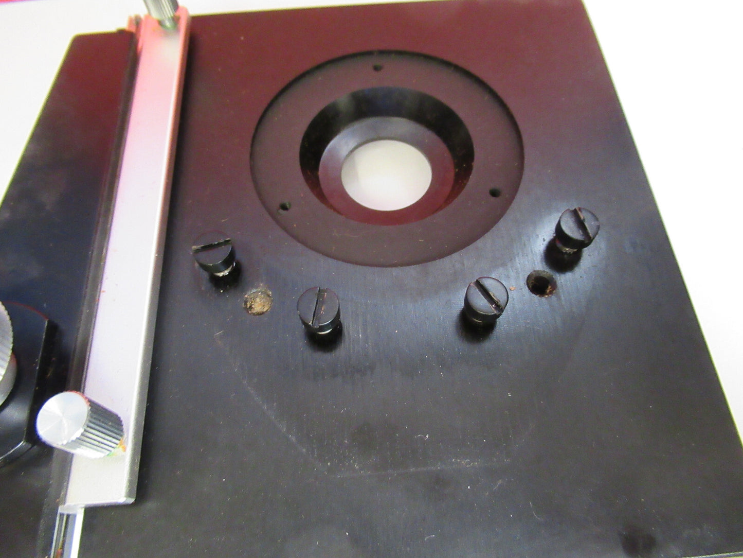 BAUSCH LOMB STAGE XY TABLE MICROSCOPE PART AS PICTURED S9-FT-90