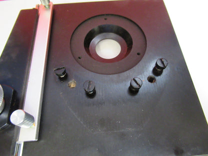 BAUSCH LOMB STAGE XY TABLE MICROSCOPE PART AS PICTURED S9-FT-90