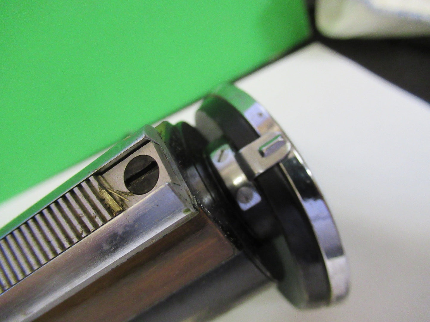 ANTIQUE BAUSCH LOMB tubus + nosepiece MICROSCOPE PART AS PIC U9-A-11