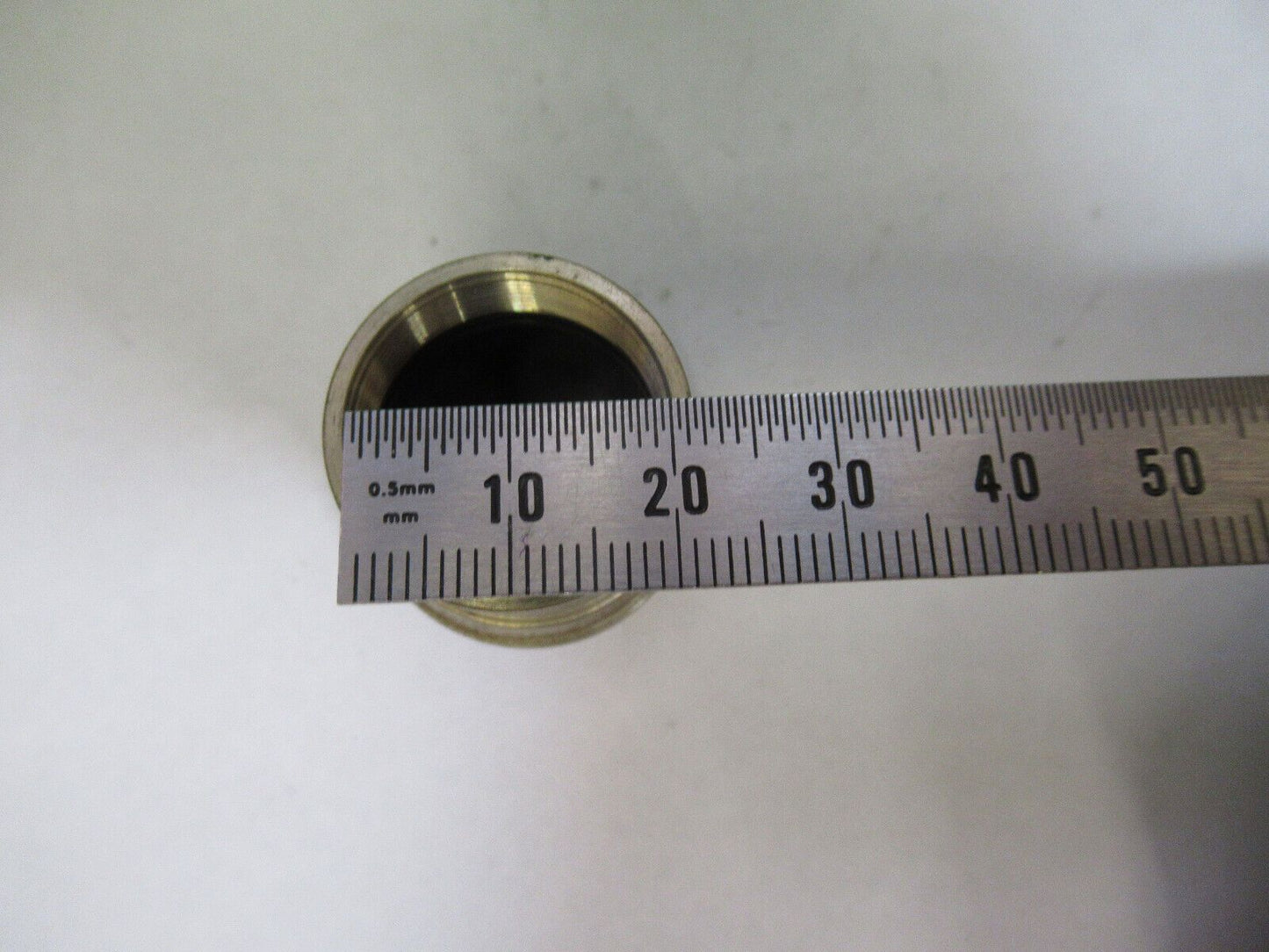 OBJECTIVE METAL EXTENDER UK MICROSCOPE PART AS PICTURED &R2-B-90
