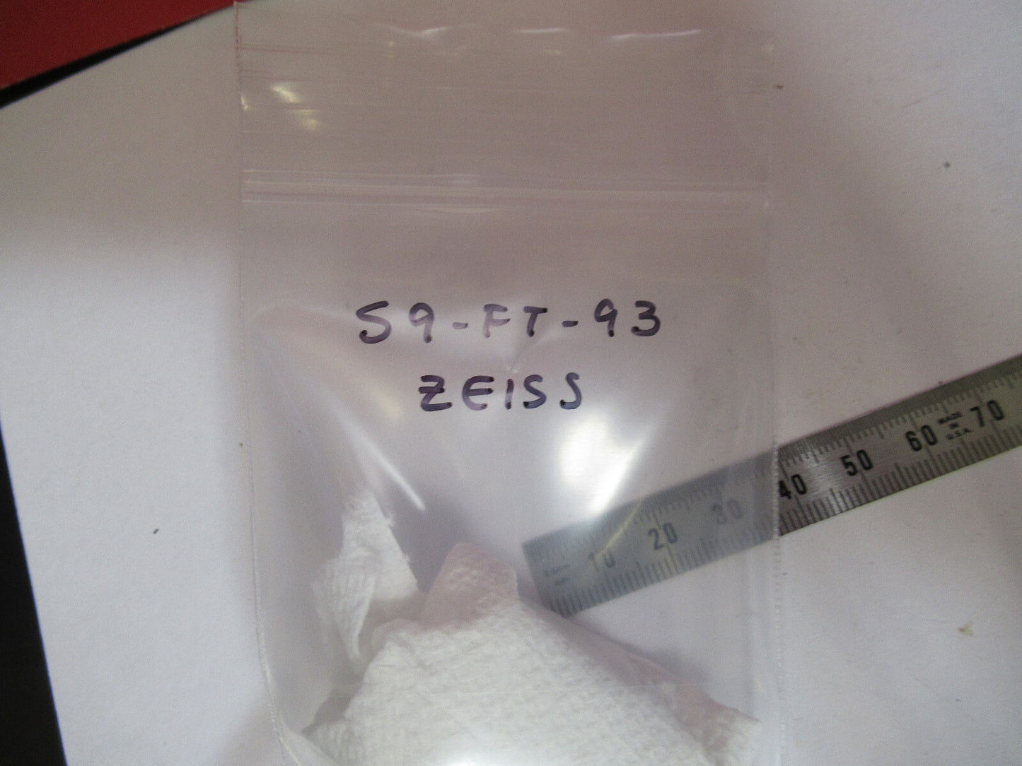 OPTICAL PRISM ZEISS GERMANY HEAD MICROSCOPE PART AS PICTURED S9-FT-93