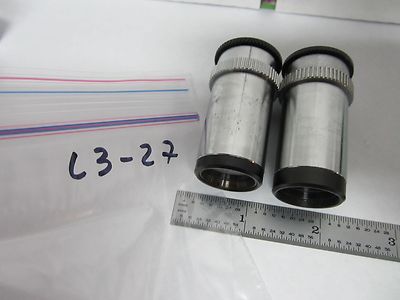 Lot 2 Ea Ernst Leitz Germany Eyepieces PERIPlan 10X Microscope Part Optics