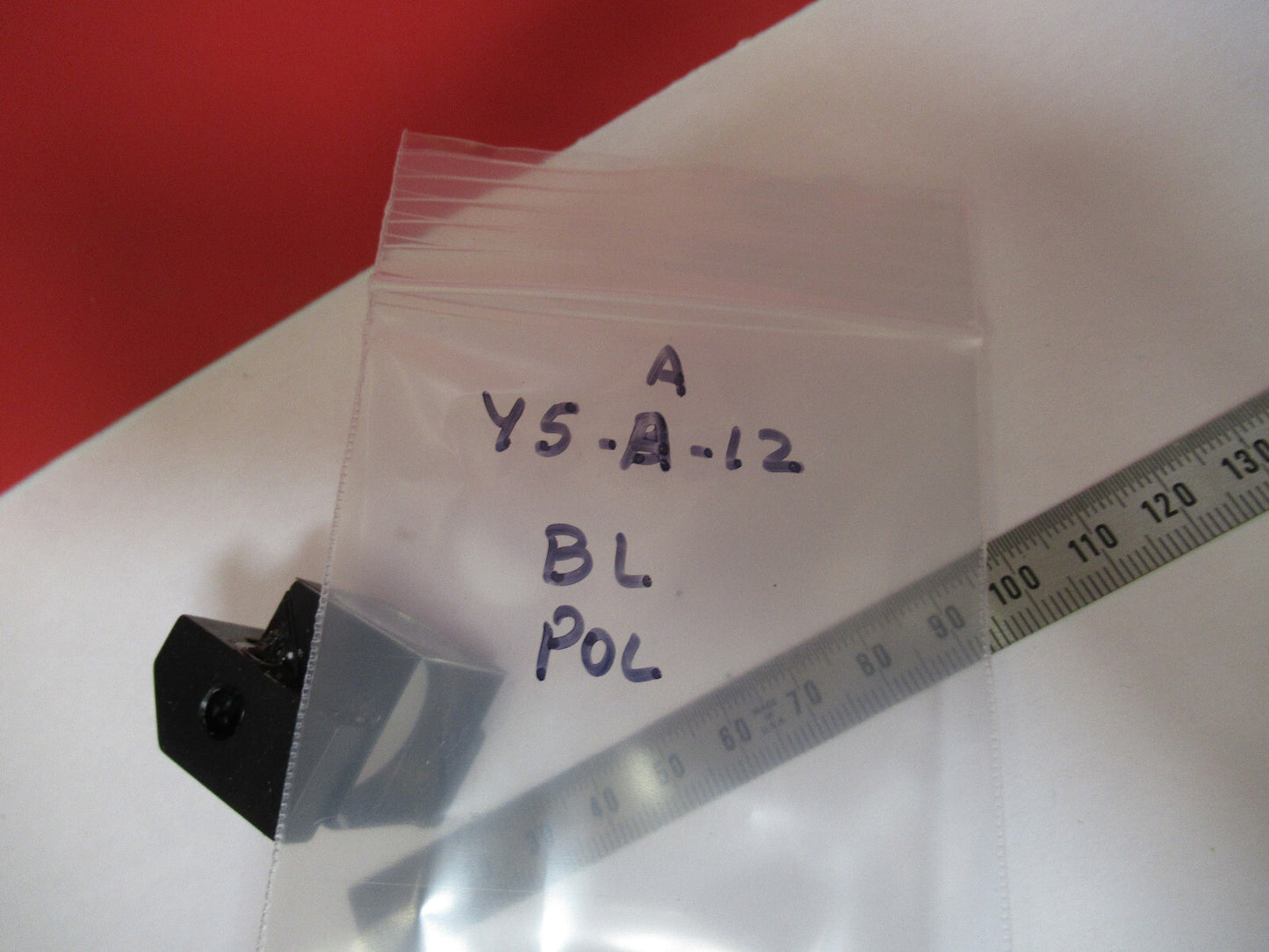 ANTIQUE BAUSCH POL PRISM ASSEMBLY OPTICS MICROSCOPE PART AS PICTURED Y5-A-12