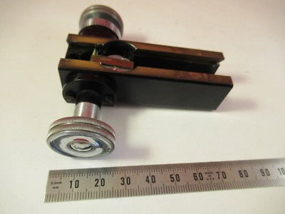LEITZ WETZLAR GERMANY POL STAGE MICROMETER MICROSCOPE PART AS PICTURED &FT-4-63