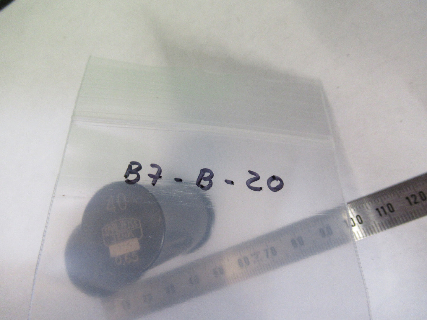CARL ZEISS GERMANY EMPTY BRASS OBJECTIVE 40 CANISTER MICROSCOPE PART  B7-B-20
