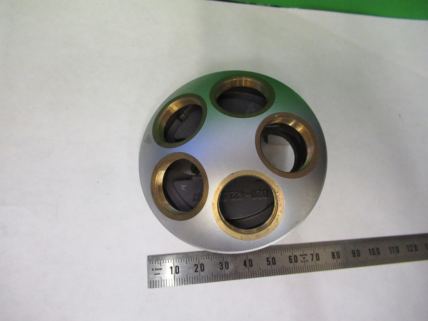 LEITZ WEZTLAR GERMANY NOSEPIECE MICROSCOPE PART AS PICTURED 82-A-67