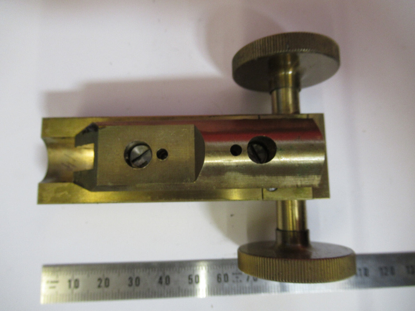 ZEISS GERMANY STAGE MICROMETER GROSS ADJUST MICROSCOPE PART AS PICTURED Y4-A-53