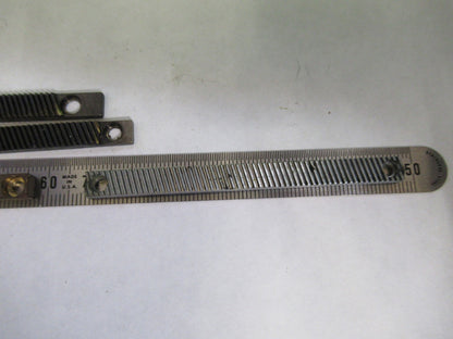LOT 4 PIECES RACK GEAR BAUSCH LOMB AO SPENCER MICROSCOPE PART AS PICTURE U8-A-40