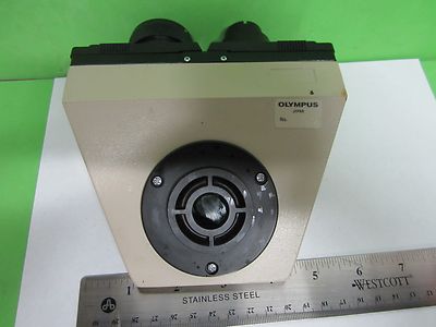 MICROSCOPE PART OLYMPUS JAPAN BINOCULAR HEAD OPTICS AS IS BIN#65-17