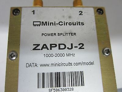 MINI CIRCUITS ZAPDJ-2 POWER SPLITTER 2GHz RF MICROWAVE FREQUENCY AS IS BIN#J4-33