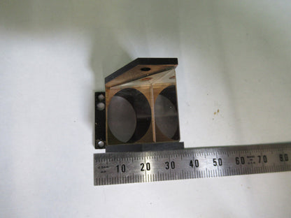 ANTIQUE BAUSCH LOMB PRISM HEAD OPTICS MICROSCOPE PART AS PICTURED S4-B-11