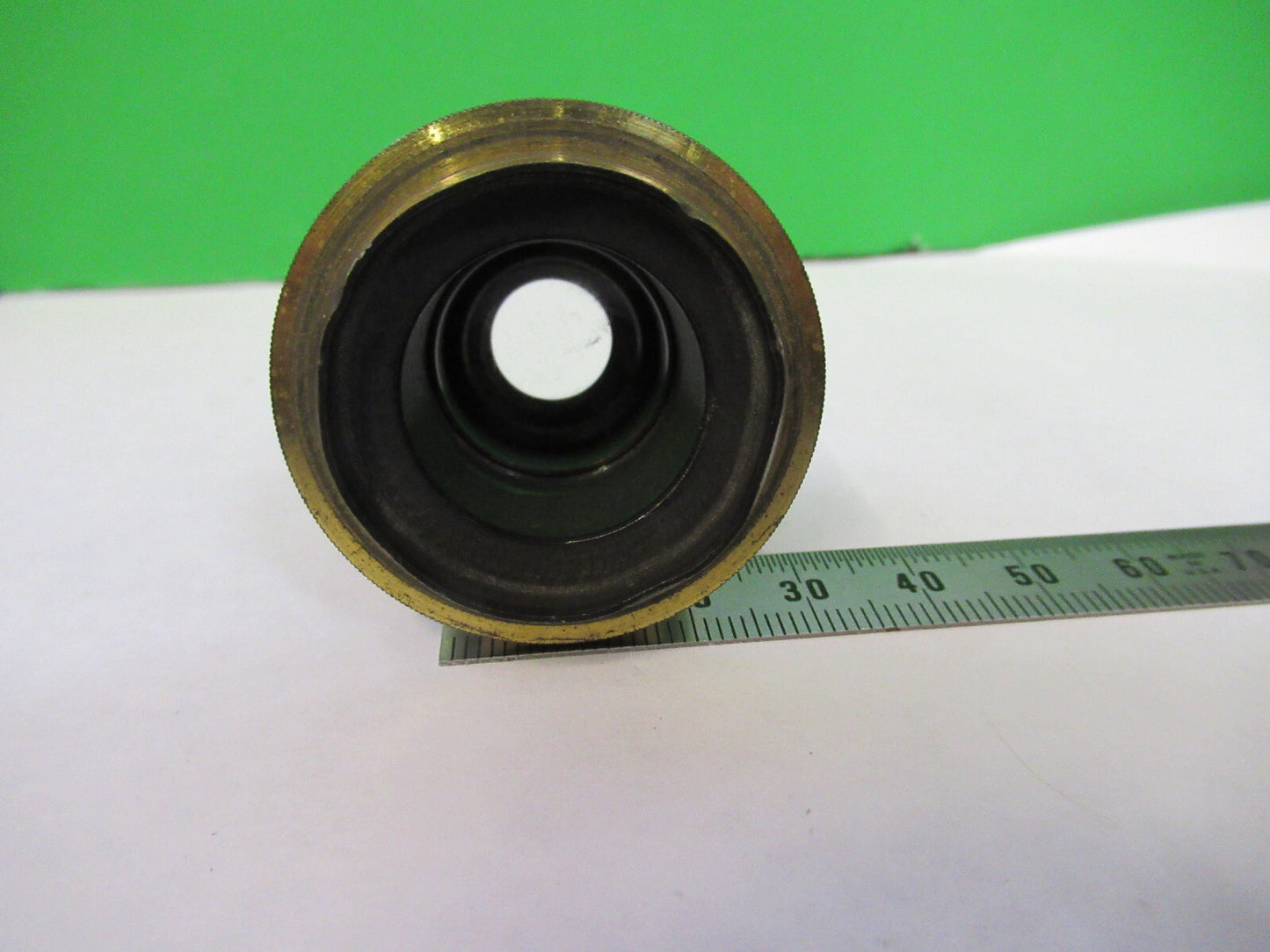 FOR PARTS ANTIQUE LONDON BRASS EYEPIECE LENS MICROSCOPE PART AS PICTURED X6-A-96