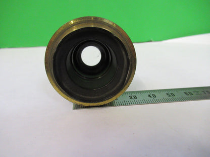 FOR PARTS ANTIQUE LONDON BRASS EYEPIECE LENS MICROSCOPE PART AS PICTURED X6-A-96