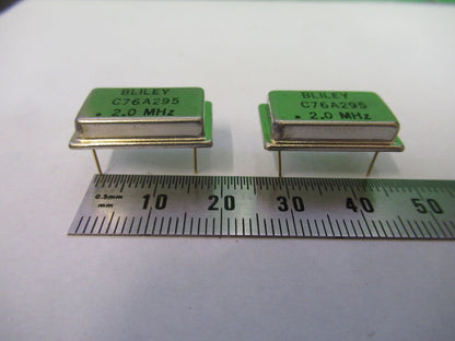 Lot 2 Ea Bliley Electric Co. Quartz Oscillator Frequency 2.000 MHz