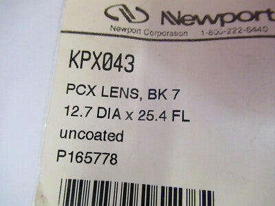 Optical Newport Pcx Convex Lens BK7 Glass Optics