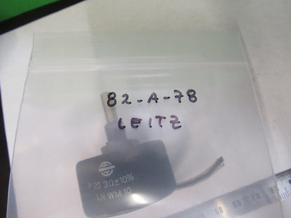 LEITZ GERMANY RHEOSTAT  DIMMER MICROSCOPE PART AS PICTURED 82-A-78
