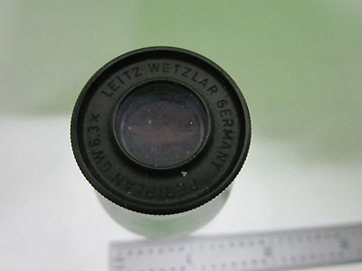 MICROSCOPE PART EYEPIECE LEITZ WETZLAR GERMANY GW 6.3X OPTICS AS IS BIN#U8-20