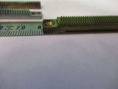 LOT 4 PIECES RACK GEAR BAUSCH LOMB AO SPENCER MICROSCOPE PART AS PICTURE U8-A-37
