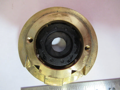 LEICA DMRB MOUNTED IRIS DIAPHRAGM MICROSCOPE PART OPTICS AS PICTURED #G4-A-119