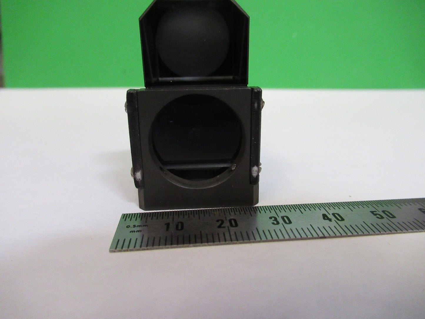 NIKON JAPAN HEAD GLASS PRISM OPTICS MICROSCOPE PART AS PICTURED T4-B-12