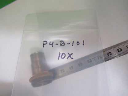 ANTIQUE BRASS SPENCER 10X OBJECTIVE LENS MICROSCOPE PART AS PIC &P4-B-101