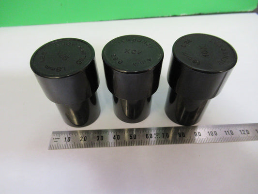 BAUSCH LOMB ANTIQUE LOT PLASTIC EMPTY CANS MICROSCOPE PART AS PICTURED Y4-FT-86