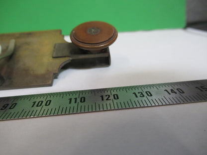 Antique Brass Bausch & Lomb 1870's Stage Clip Microscope Part