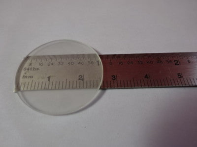 MICROSCOPE PART LENS DIFFUSER ONE SIDE FROSTED OPTICS AS PICTURED &94-60