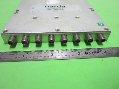NARDA POWER SPLITTER 4162-8 2.5 GHz FREQUENCY RF MICROWAVE BIN#50 ii