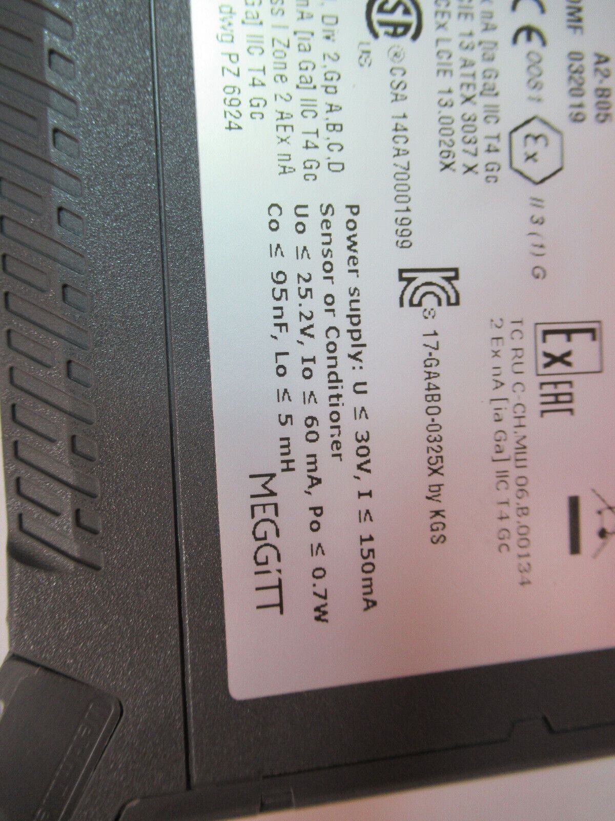 MEGGITT VIBRO-METER GSI 127  244-127-000-017  A2-B05 MODULE for SENSOR Y6-B-05