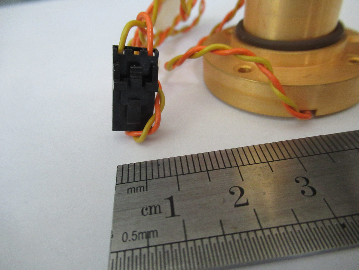 Optical Crystal Mounted on Heavy Gold Plated Copper Optics