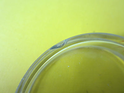 OPTISCHE UV-ZELLE QUARZ ULTRAVIOLET [abgesplittert] LASEROPTIK BIN#28-88