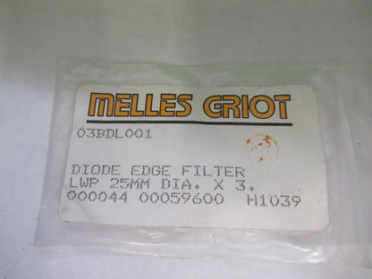 OPTICAL COATED DIODE EDGE FLAT LASER OPTICS NICE AS PICTURED U8-A-112