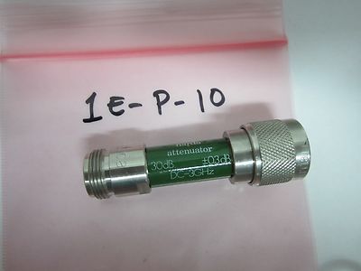 NARDA ATTENUATOR 30 dB 3 GHz  RF MICROWAVE FREQUENCY  BIN#1E-P-10