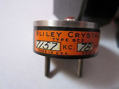 MINT ORIGINAL BLILEY BC3 QUARTZ CRYSTAL 7157 KC + BOX + INSTRUCTIONS  BIN#-DWR