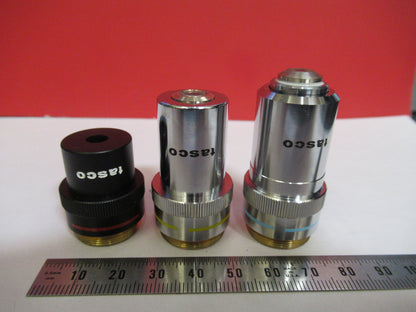 LOT TASCO OBJECTIVES 4X 10X 40X OPTICS MICROSCOPE PART AS PICTURED  T7-A-05