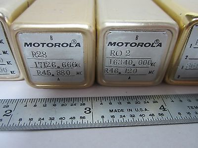 LOT 6 EA MOTOROLA QUARTZ CRYSTAL FREQUENCY CONTROL RADIO AS IS BIN#K6-05