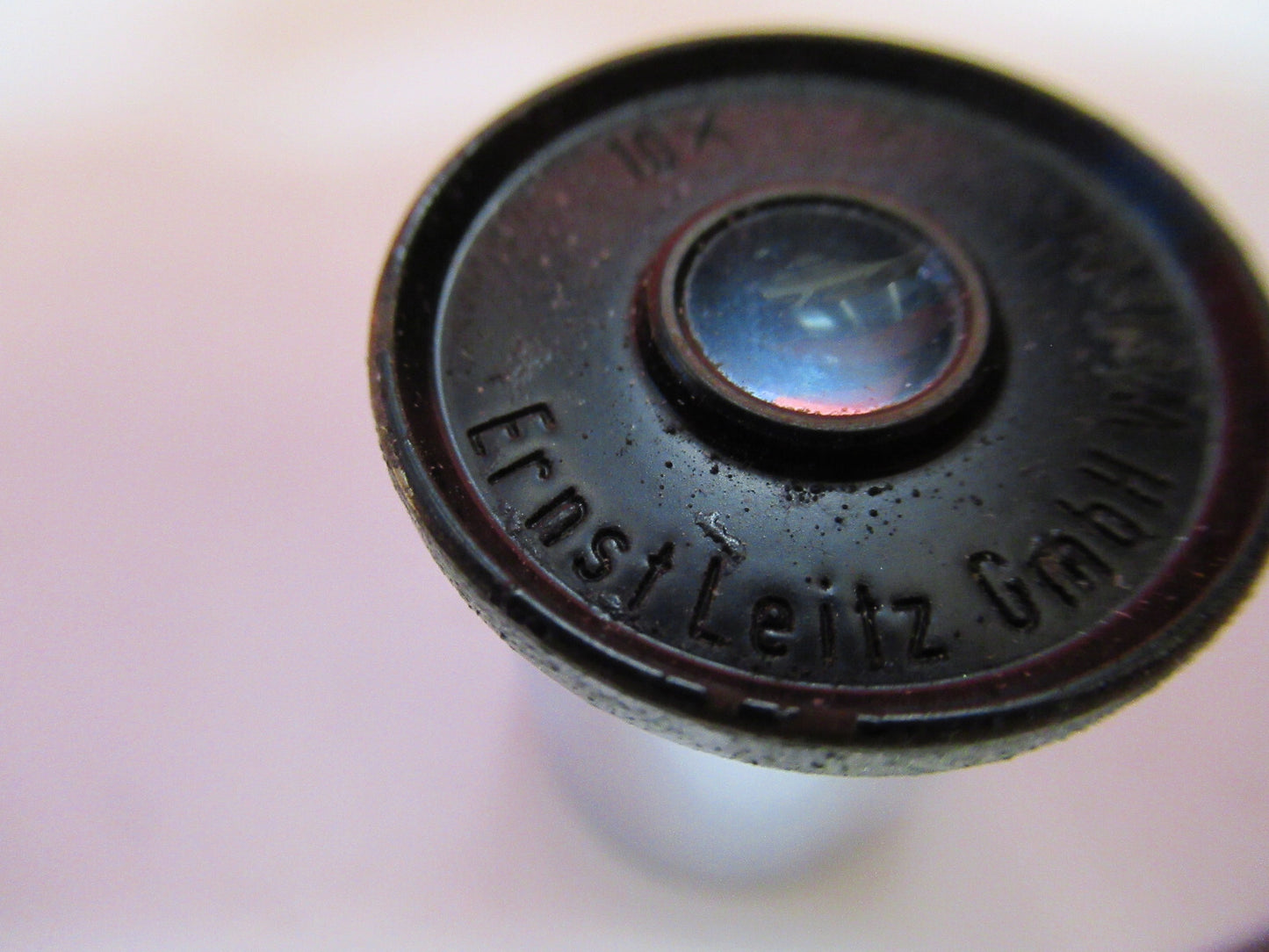 ANTIQUE ERNST LEITZ 10X GERMANY EYEPIECE MICROSCOPE PART AS PICTURED Q2-130